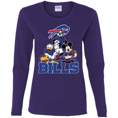 Mickey Mouse Buffalo Bills American Football Nfl Sports Shirt Women Long Sleeve Shirt Women Long Sleeve Shirt - parenttees