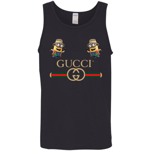 Gucci T-shirt Minion Funny Film T-shirt Men Cotton Tank Black / X-Small Men Cotton Tank - parenttees