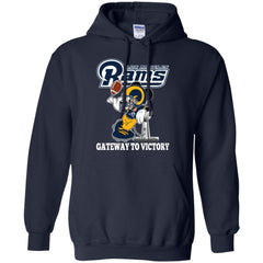 Los Angeles Rams Gateway To Victory Super Bowl 2019 Mickey Mouse Football Nfl Pullover Hoodie Sweatshirt Pullover Hoodie Sweatshirt - parenttees