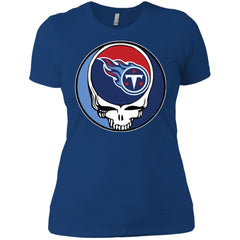 Tennessee Titans Grateful Dead Steal Your Face Football Nfl Shirts Women Cotton T-Shirt Women Cotton T-Shirt - parenttees