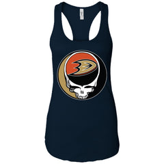 Anaheim Ducks Grateful Dead Steal Your Face Hockey Nhl Shirts Women Tank Top Women Tank Top - parenttees