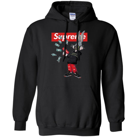 Supreme Rabbit Gucci Gang T-shirt Pullover Hoodie Sweatshirt Black / S Pullover Hoodie Sweatshirt - parenttees