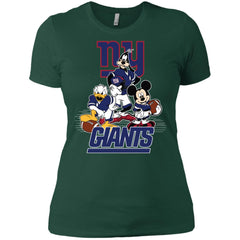 Mickey Mouse New York Giants American Football Nfl Sports Shirt Women Cotton T-Shirt Women Cotton T-Shirt - parenttees