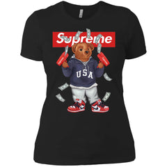 Supreme Bear Hot Trending T-shirt Women Cotton T-Shirt Women Cotton T-Shirt - parenttees