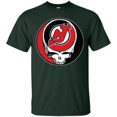 New Jersey Devils Grateful Dead Steal Your Face Hockey Nhl Shirts Men Cotton T-Shirt Men Cotton T-Shirt - parenttees