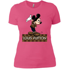 Louis Vuitton Mickey T-shirt Women Cotton T-Shirt Women Cotton T-Shirt - parenttees