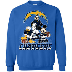 Mickey Mouse Los Angeles Chargers American Football Nfl Sports Shirt Crewneck Pullover Sweatshirt Crewneck Pullover Sweatshirt - parenttees