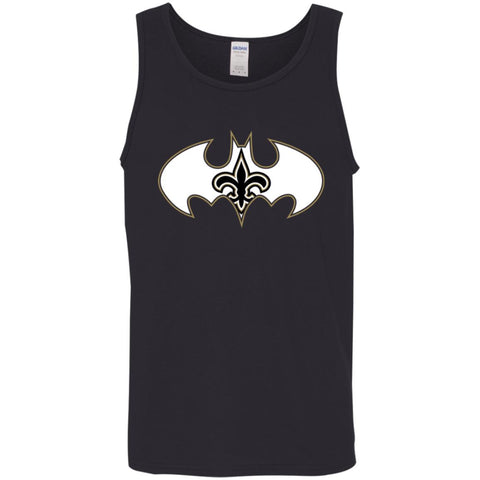 We Are The New Orleans Saints Batman Nfl Mashup Men Cotton Tank Black / X-Small Men Cotton Tank - parenttees