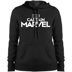 Marvel Captain Marvel Movie Logo White Women Hooded Sweatshirt Women Hooded Sweatshirt - parenttees