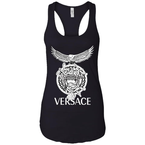 Versace Supervip Logo T-shirt Women Tank Top Black / X-Small Women Tank Top - parenttees