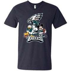 Mickey Mouse Philadelphia Eagle American Football Nfl Sports Shirt Men V-Neck T-Shirt Men V-Neck T-Shirt - parenttees