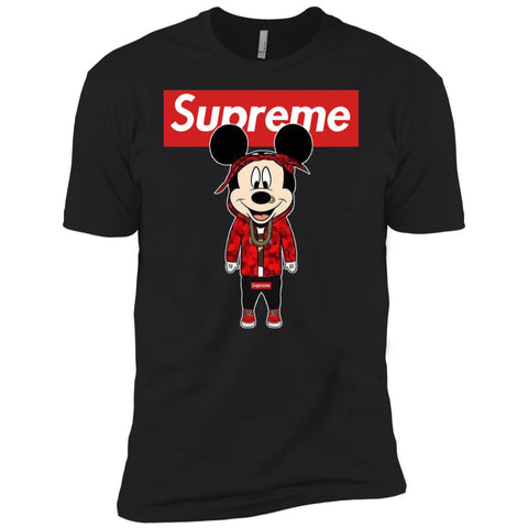 Supreme Mickey Style Fashion T-shirt Men Short Sleeve T-Shirt Black / X-Small Men Short Sleeve T-Shirt - parenttees