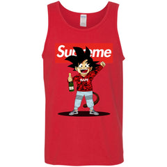 Supreme Songoku T-shirt Men Cotton Tank Men Cotton Tank - parenttees