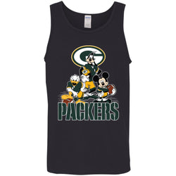 Mickey Mouse Green Bay Packer American Football Nfl Sports Shirt Men Cotton Tank