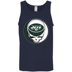 New York Jets Grateful Dead Steal Your Face Football Nfl Shirts Men Cotton Tank Men Cotton Tank - parenttees