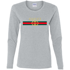 Gucci Logo Vintage Inspired Trend Women Long Sleeve Shirt Women Long Sleeve Shirt - parenttees