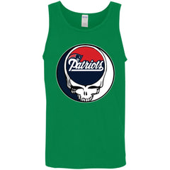 New England Patriots Grateful Dead Steal Your Face Football Nfl Shirts Men Cotton Tank Men Cotton Tank - parenttees