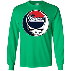 New England Patriots Grateful Dead Steal Your Face Football Nfl Shirts Men Long Sleeve Shirt Men Long Sleeve Shirt - parenttees