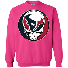 Houston Texans Grateful Dead Steal Your Face Football Nfl Shirts Crewneck Pullover Sweatshirt Crewneck Pullover Sweatshirt - parenttees