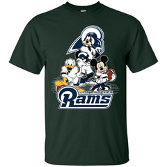 Mickey Mouse Los Angeles Rams American Football Nfl Sports Shirt Men Cotton T-Shirt Men Cotton T-Shirt - parenttees