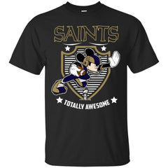 Nfl – New Orleans Saints Totally Awesome Mickey Mouse Super Bowl 2019 Football Men Cotton T-Shirt Men Cotton T-Shirt - parenttees