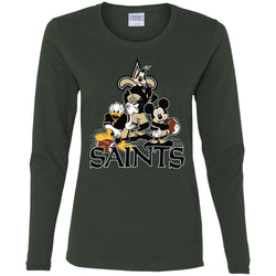 Mickey Mouse New Orleans Saints American Football Nfl Sports Shirt Women Long Sleeve Shirt