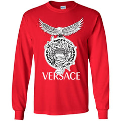 Versace Supervip Logo T-shirt Men Long Sleeve Shirt Men Long Sleeve Shirt - parenttees