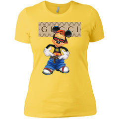 Gucci Logo Shirt Mickey Mouse T-shirt Women Cotton T-Shirt Women Cotton T-Shirt - parenttees