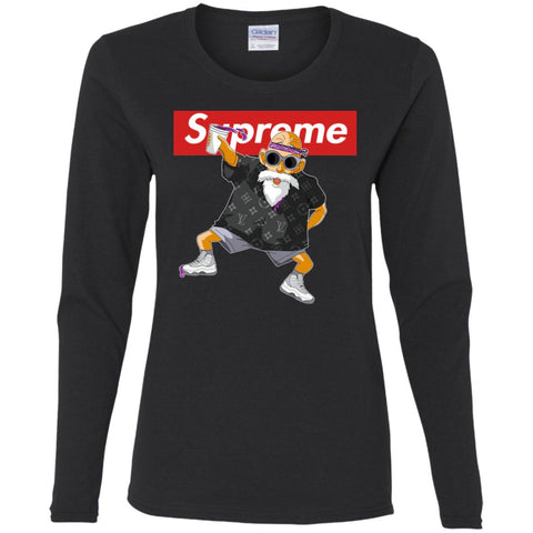 Supreme Kame Sennin Turtle Women Long Sleeve Shirt Black / S Women Long Sleeve Shirt - parenttees