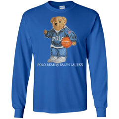 Polo Bear Ralph Lauren Men Long Sleeve Shirt Men Long Sleeve Shirt - parenttees