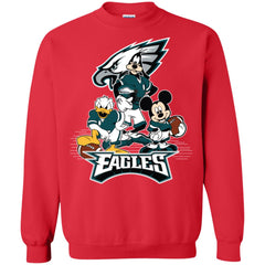 Mickey Mouse Philadelphia Eagle American Football Nfl Sports Shirt Crewneck Pullover Sweatshirt Crewneck Pullover Sweatshirt - parenttees