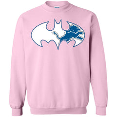 We Are The Detroit Lions Batman Nfl Mashup Crewneck Pullover Sweatshirt Crewneck Pullover Sweatshirt - parenttees