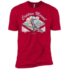 Marvel Captain Marvel Retro Checkered Log Men Short Sleeve T-Shirt Men Short Sleeve T-Shirt - parenttees