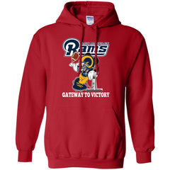 Los Angeles Rams Gateway To Victory Super Bowl 2019 Mickey Mouse Football Nfl Pullover Hoodie Sweatshirt Pullover Hoodie Sweatshirt - parenttees