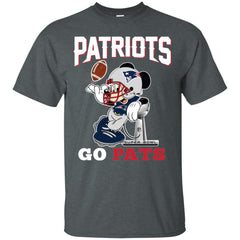 Go Pats - New England Patriots Super Bowl 2019 Mickey Mouse Football Nfl Men Cotton T-Shirt Men Cotton T-Shirt - parenttees