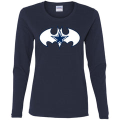 We Are The Dallas Cowboys Batman Nfl Mashup Women Long Sleeve Shirt Women Long Sleeve Shirt - parenttees