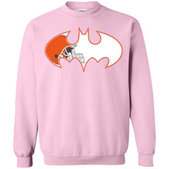 We Are The Cleveland Browns Batman Nfl Mashup Crewneck Pullover Sweatshirt Crewneck Pullover Sweatshirt - parenttees