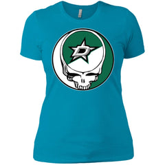 Dallas Stars Grateful Dead Steal Your Face Hockey Nhl Shirts Women Cotton T-Shirt Women Cotton T-Shirt - parenttees