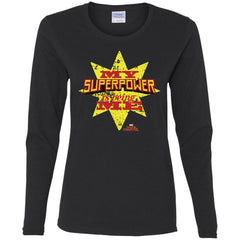 Captain Marvel My Superpower Is Being Me Women Long Sleeve Shirt Women Long Sleeve Shirt - parenttees