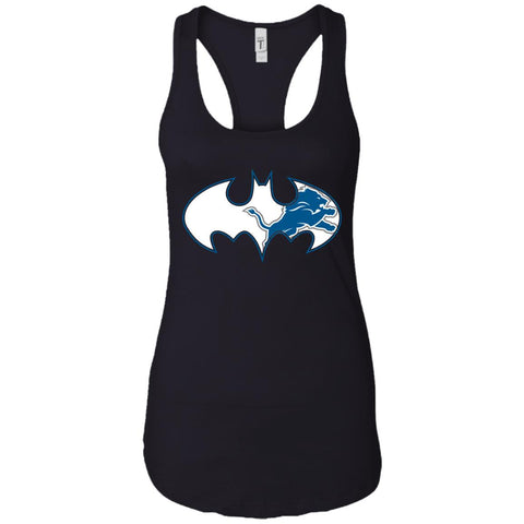 We Are The Detroit Lions Batman Nfl Mashup Women Tank Top Black / X-Small Women Tank Top - parenttees