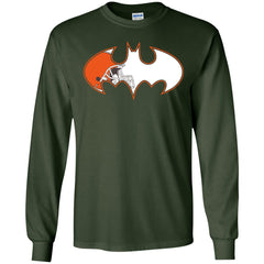 We Are The Cleveland Browns Batman Nfl Mashup Men Long Sleeve Shirt Men Long Sleeve Shirt - parenttees