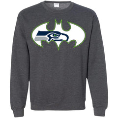 We Are The Seattle Seahawks Batman Nfl Mashup Crewneck Pullover Sweatshirt Crewneck Pullover Sweatshirt - parenttees