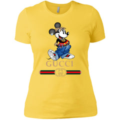 Gucci T-shirt Mouse Mickey Cartoon T-shirt Women Cotton T-Shirt Women Cotton T-Shirt - parenttees