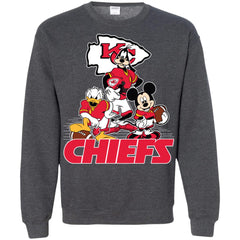 Mickey Mouse Kansas City Chiefs American Football Nfl Sports Shirt Crewneck Pullover Sweatshirt Crewneck Pullover Sweatshirt - parenttees