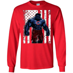 Giants Hulk Chicago Cubs T-shirt Flag Men Long Sleeve Shirt Men Long Sleeve Shirt - parenttees