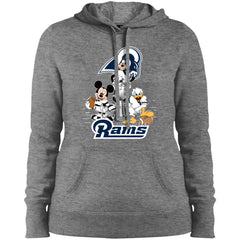 Nfl – Los Angeles Rams Donald Duck Goofy Mickey Mouse Super Bowl 2019 Football Women Hooded Sweatshirt Women Hooded Sweatshirt - parenttees