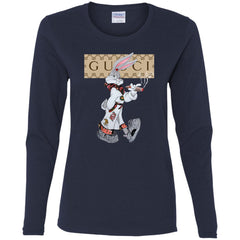 Gucci Rabbit Smoking Tshirt Women Long Sleeve Shirt Women Long Sleeve Shirt - parenttees