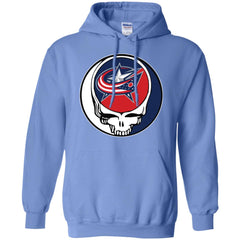 Columbus Blue Grateful Dead Steal Your Face Hockey Nhl Shirts Pullover Hoodie Sweatshirt Pullover Hoodie Sweatshirt - parenttees