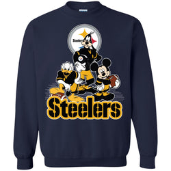 Mickey Mouse Pittsburgh Steelers American Football Nfl Sports Shirt Crewneck Pullover Sweatshirt