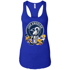 Los Angeles Rams Super Bowl 2019 Mickey Minnie Mouse Donald Daisy Duck Football Nfl Women Tank Top Women Tank Top - parenttees